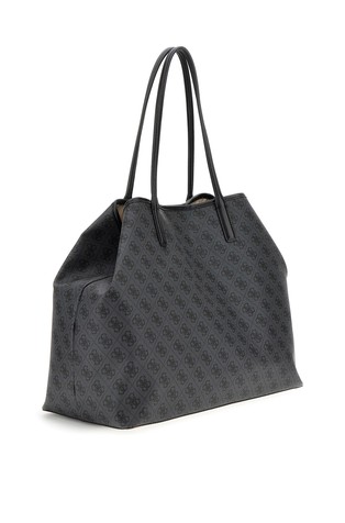 GUESS Eco Victtoria 4G logo tote torba Črna - Black 2