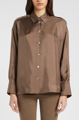 Monochrome silk shirt