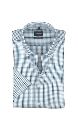 Luxor 24/Seven modern fit check short-sleeved shirt