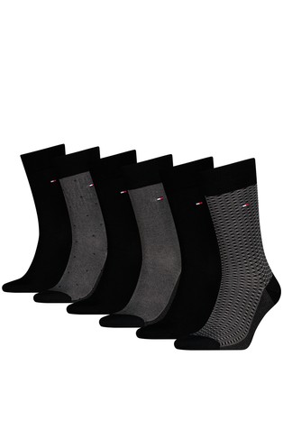 Paket 6 parov nogavic z mikro vzorcem