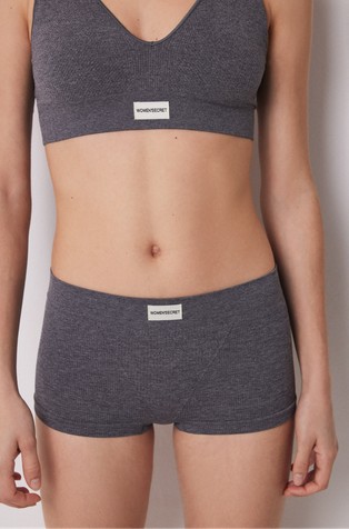 Seamless ribbed culottes