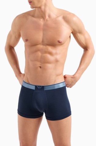 Lyocell stretch boxer briefs with eagle logo jacquard