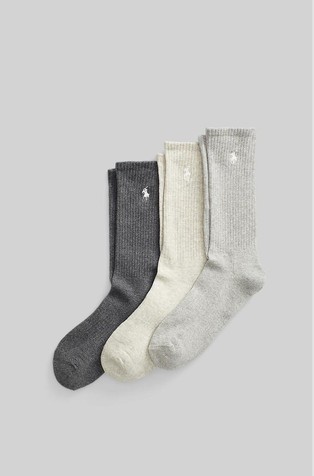 Cotton-blend Crew Sock 3-pack