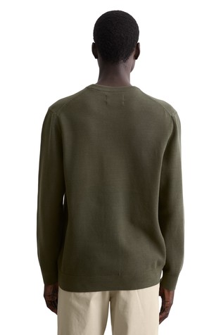 MARC O'POLO Regular fit pleten pulover iz organskega bombaža Zelena - Neverland Iron 2