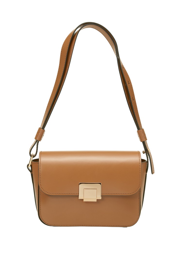 MARC O'POLO Shoulder bag small in leather True Camel 