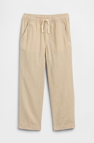 Hlače iz lanene mešanice za malčke