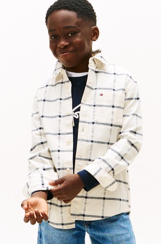 Regular Fit Windowpane Check Shirt