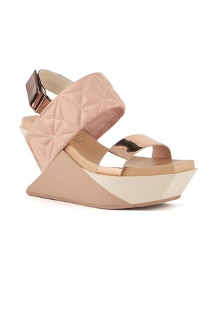 UNITED NUDE Delta Puffy sandali s polno peto Bež - Cameo Mix 2