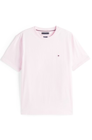 TOMMY HILFIGER Regular fit majica iz trajnostnega bombaža Roza - Soft Pink 5