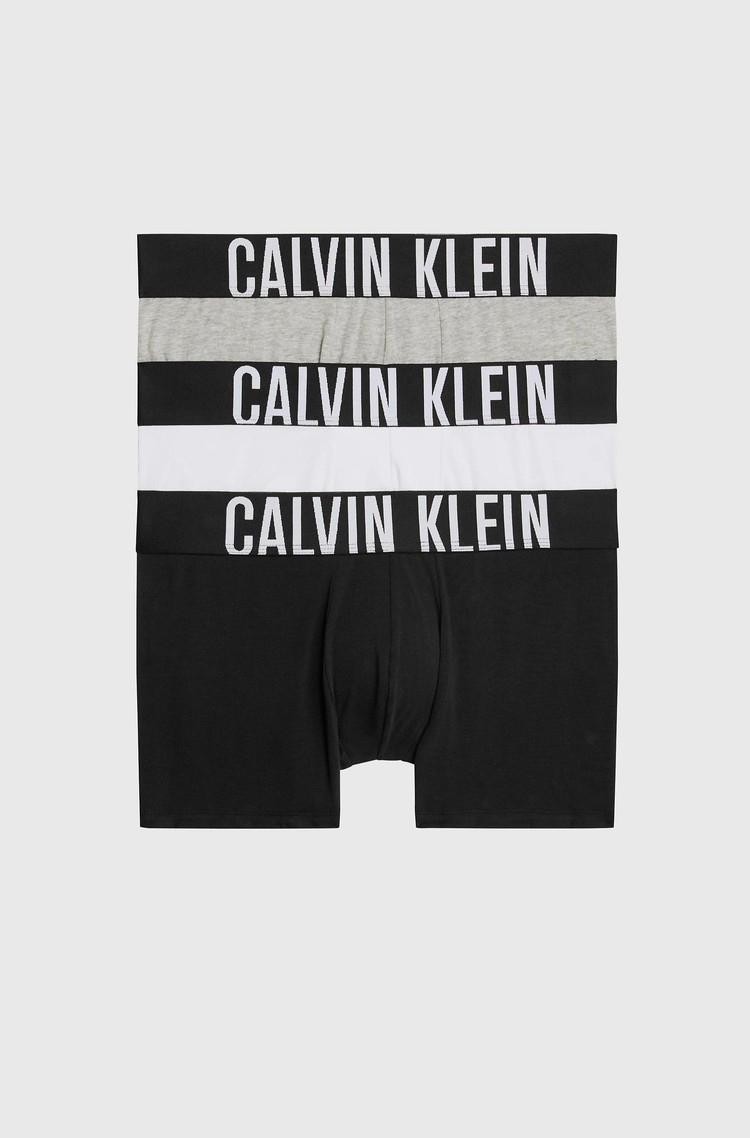 CALVIN KLEIN 3 Pack Trunks - Intense Power Black / White / Gray 
