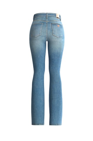 GUESS Flared jeans in cashmere blend denim Blue 2