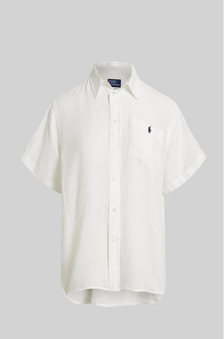 Oversize fit Linen Short-sleeve Shirt