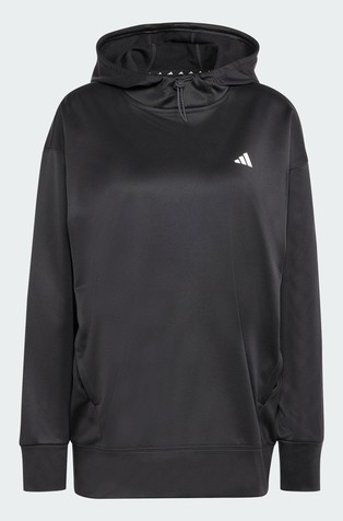ADIDAS Game and Go pulover s kapuco in flisirano notranjostjo Črna - Black 8