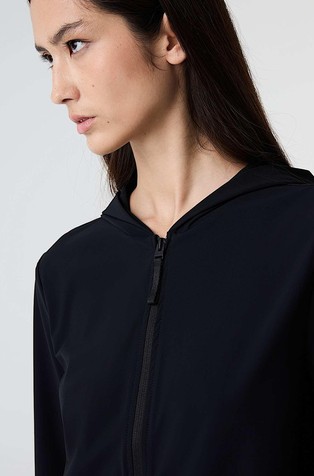 ALPHATAURI Jopa s kapuco iz power stretch jerseya Črna - Black 3
