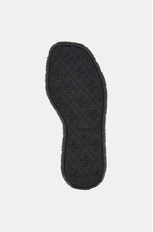 GUESS Lode 4G logo sandali z okrasnimi kamenčki Črna - Black 5