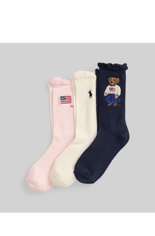 Polo Bear paket 3 parov nogavic