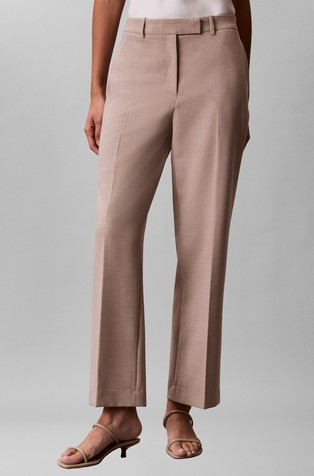Straight fit Trousers In Viscose Blend