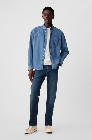 Straight fit moške jeans hlače