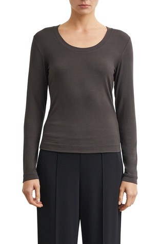 Long-sleeve shirt made of viscose