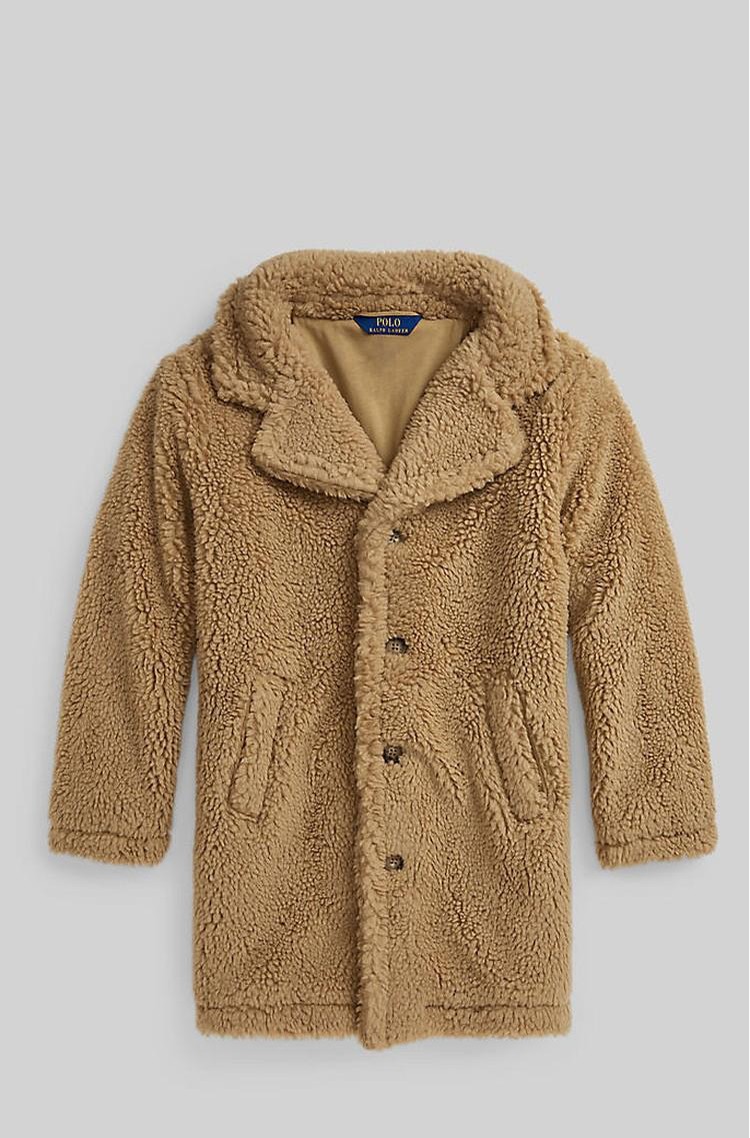 RALPH LAUREN Teddy fleece coat Brown 