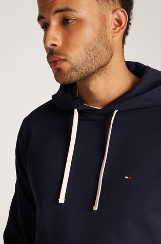 TOMMY HILFIGER Global Stripe pulover s kapuco in kontrastnimi detajli Modra - Dark Blue 4