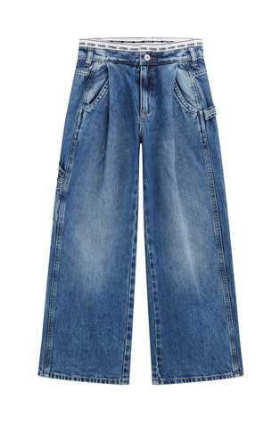 Relaxed fit cotton jeans