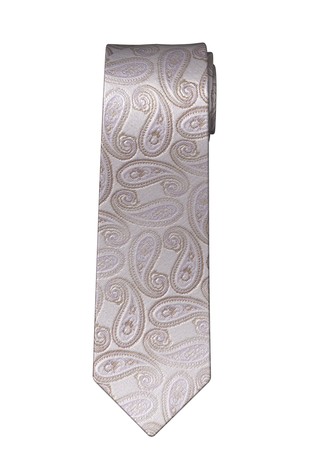 Paisley pattern silk tie
