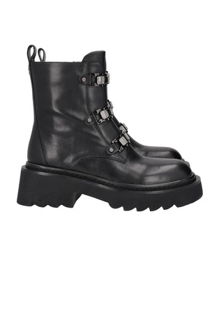 Lea usnjeni gležnjarji z okrasnimi kamenčki