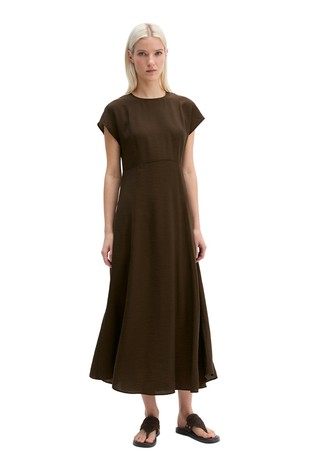 Dolga obleka iz viskozne mešanice