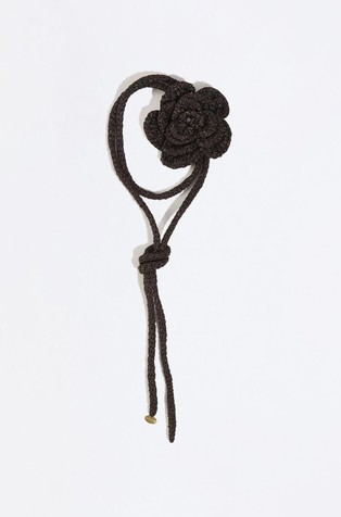Raffia belt choker