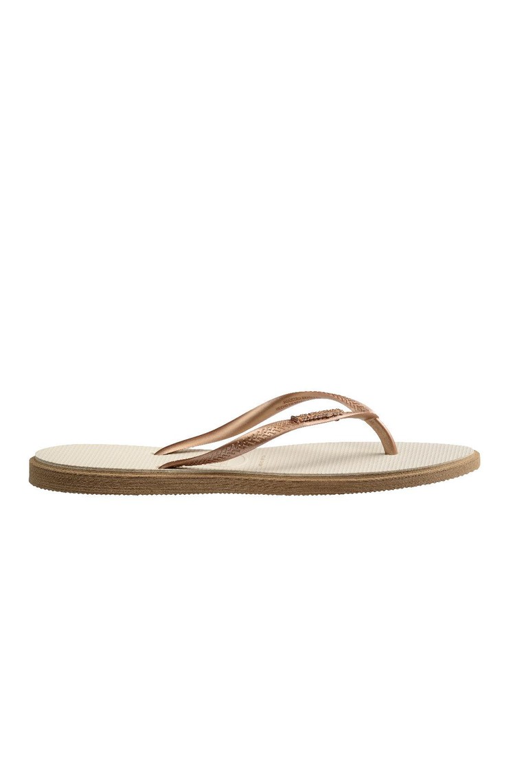 HAVAIANAS Slim Point japonke Bež - Rose Gold / Beige 