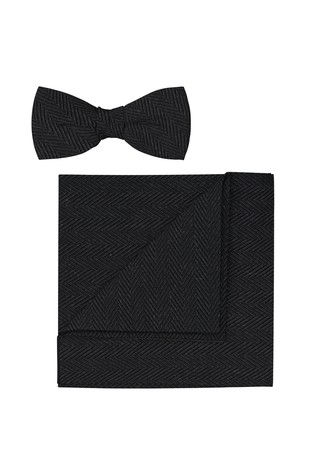 Komplet metuljčka in žepnega robčka