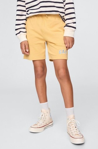 GAP Gap logo kratke hlače za dečke Rumena - French Almond 3