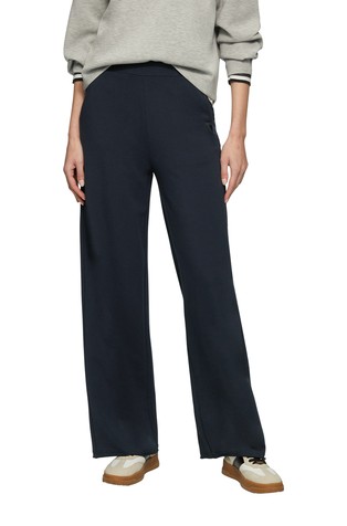 Relaxed fit jersey hlače z vezenim srčkom