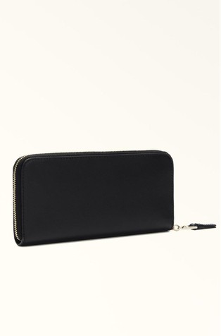FURLA Večja kompaktna denarnica Črna - Black 2
