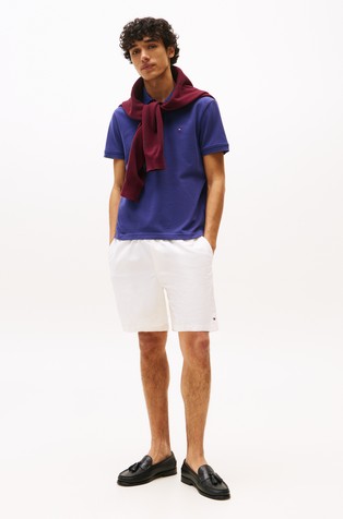 TOMMY HILFIGER Stretch-cotton short-sleeved poloemp Blue 3