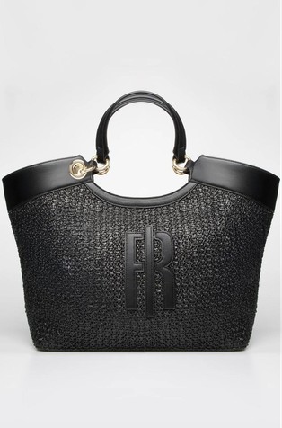 Big tote in raffia-look