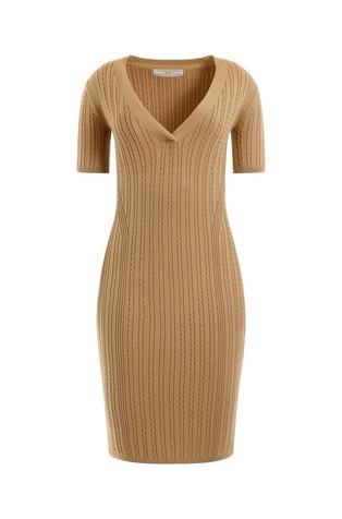 Cables knit dress
