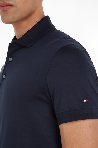 TOMMY HILFIGER Slim fit polo majica iz merceriziranega bombaža Modra - Dark Blue 3