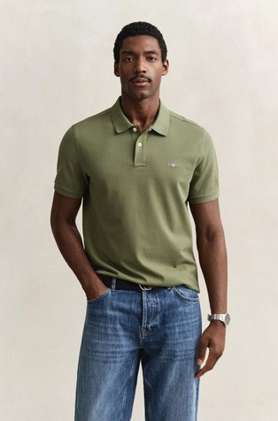 Regular Fit Shield Piqué Polo Shirt
