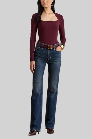 High-rise Straight Jeans