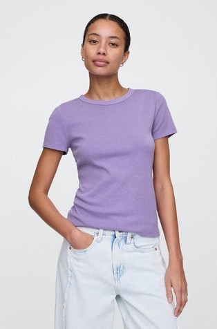 ShortSleeve Ribbed Tee