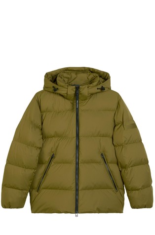 Regular fit puhovka z odstranljivo kapuco