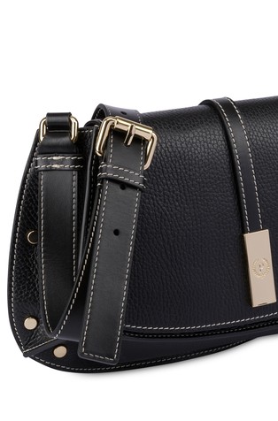 POLLINI Austin usnjena torbica za čez ramo Črna - Black 5