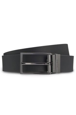 Obojestranski usnjen pas s polirano zaponko