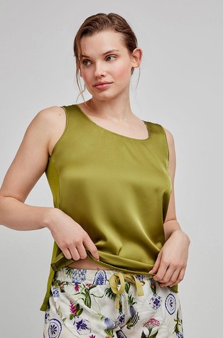 Tank top satin fabric