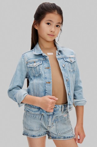 Denim kratke hlače s spranim videzom