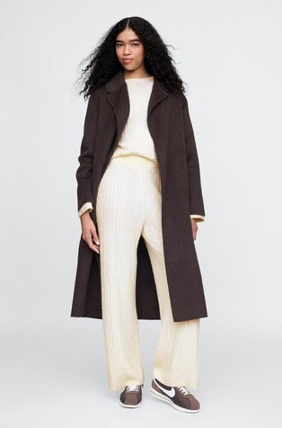CashSoft Cable-Knit Sweater Pants