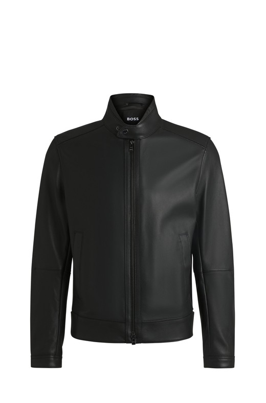 Regular-fit jacket in nappa leather BOSS