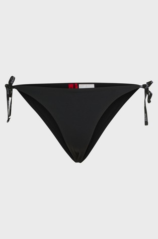 HUGO BOSS Bikini spodnji del kopalk z logo vrvicami Črna - Black 5